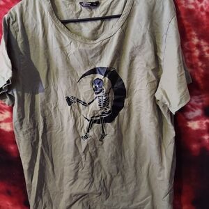 Graphic Skeleton Print T Shirt